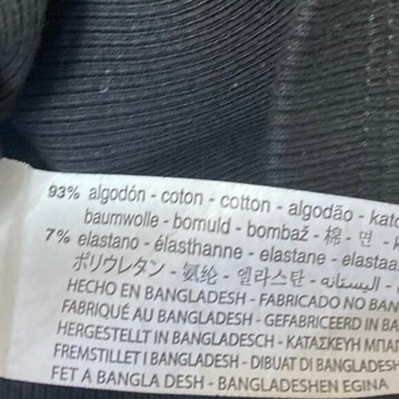 Zara Black Ribbed Knit Long Sleeve Button Up Cardigan Sweater Crop Top Size L - Picture 4 of 4